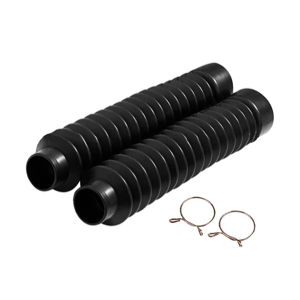 Motorcycle Rubber Front Fork Dust Gaiters Boot Shock Absorber Cover Black Suitable For Motorbike