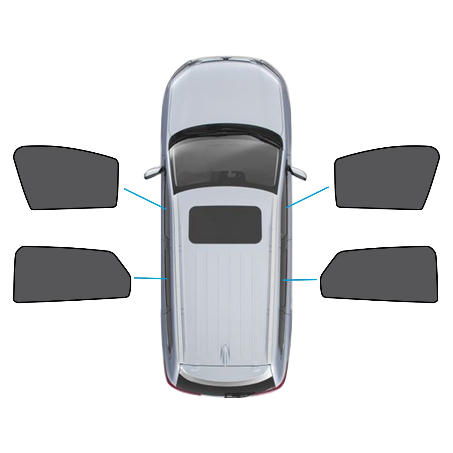 {{ Car Window Magnetic Mesh Sun Blind Shades Suitable for MG4 2023-2025 }} - Buy Car Parts Online at {{ Kaka Auto Parts }}.