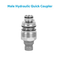 {{ For Bobcat Male  and  Female Hydraulic Flat Face Quick Coupler 46mm 1 13 or 16 inch  thread }} - Buy Car Parts Online at {{ Kaka Auto Parts }}.