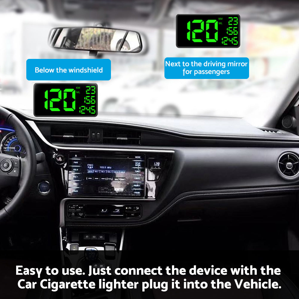 Truck GPS Speedometer 6.2inch Extended Display Suitable For Odometer with Overspeed Alarm MPH/KMH