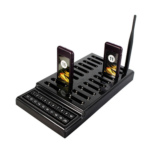 20 Restaurant Coaster Pager Guest Call Wireless Paging Queuing Calling System AU