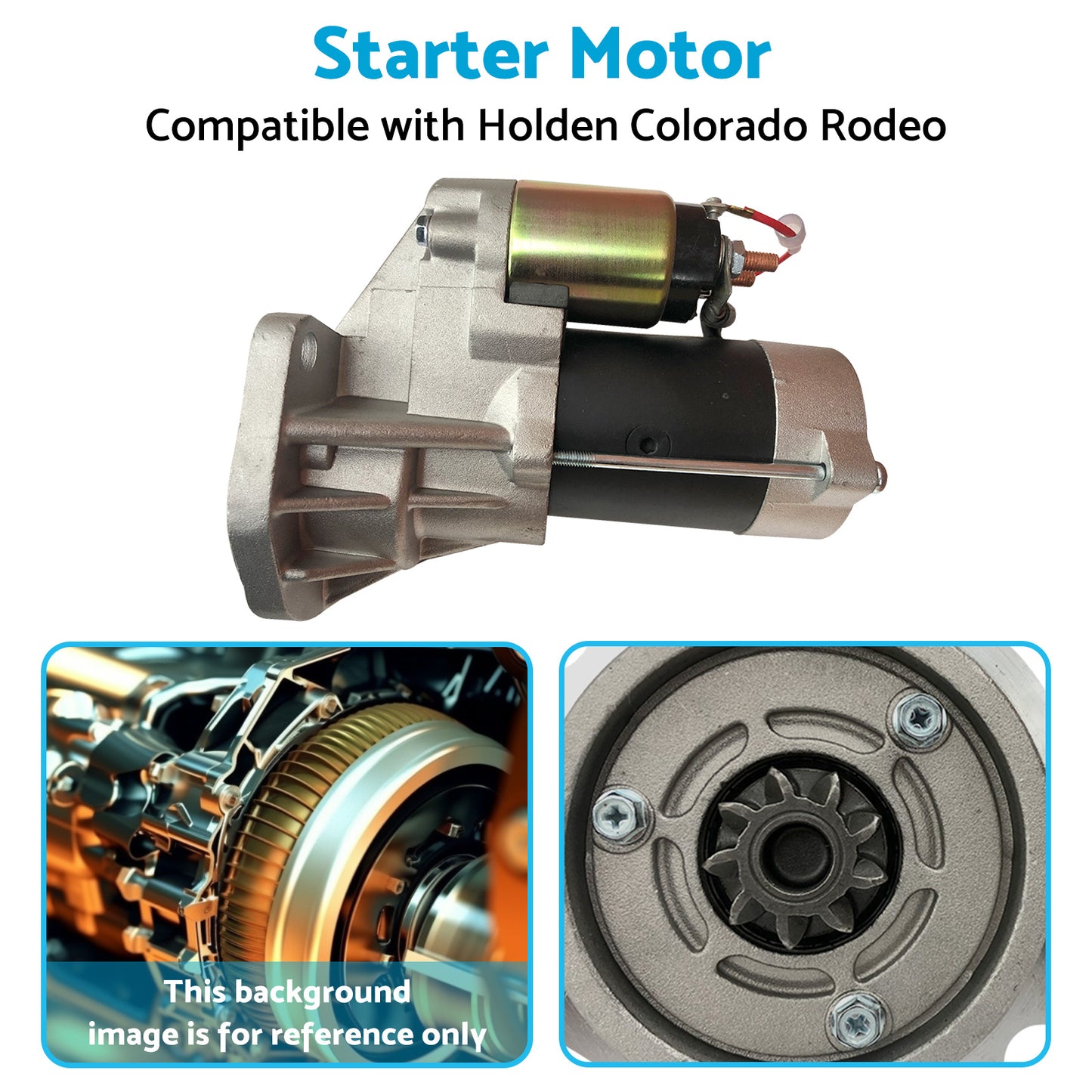 {{ Starter Motor Suitable for Holden Colorado Rodeo Isuzu TF 3.0L Diesel 4JJ1 08-12 }} - Buy Car Parts Online at {{ Kaka Auto Parts }}.