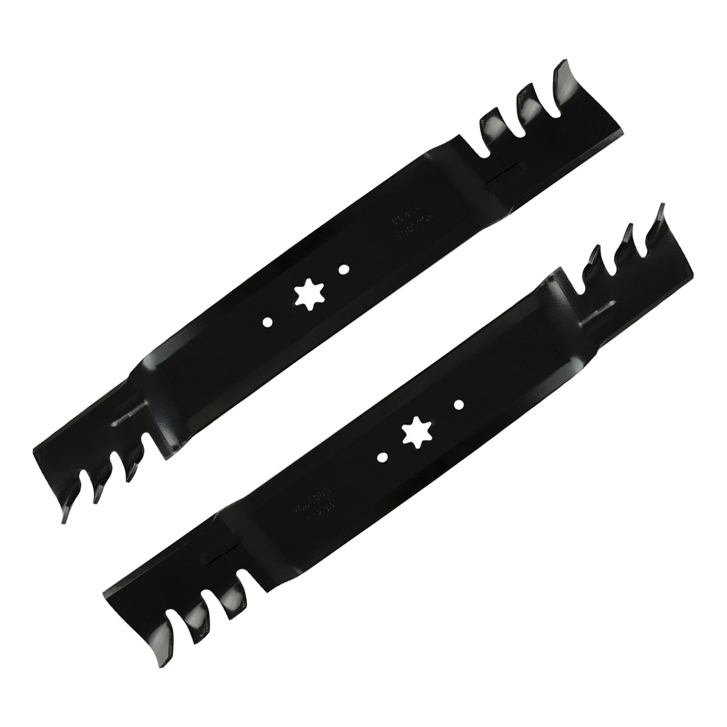 2x 42inch Blade Suitable for MTD  and  Cub Cadet ZTR RZT42 Gator Type Toothed Mulching