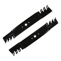 2x 42inch Blade Suitable for MTD  and  Cub Cadet ZTR RZT42 Gator Type Toothed Mulching