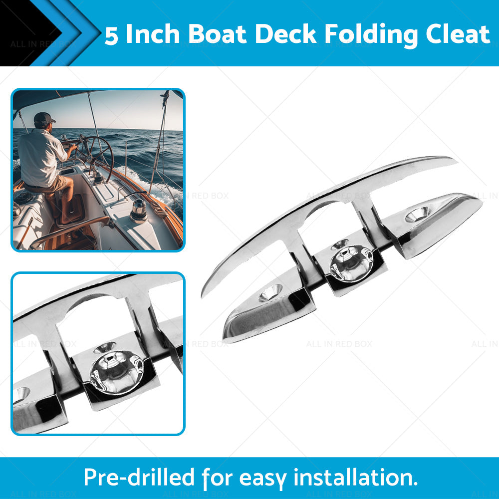 {{ Boat Deck Foldable Cleat Portable 5 Inch Detachable Pre-drilled Cleats Part }} - Buy Car Parts Online at {{ Kaka Auto Parts }}.