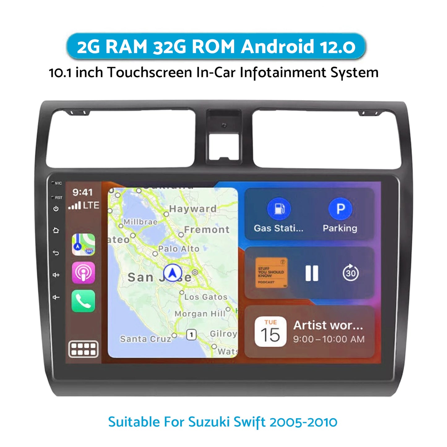 Suitable For Suzuki Swift Android 13 CarPlay Car Radio Stereo 32GB GPS Head Unit