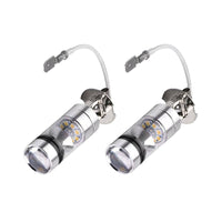 2x H3 100W High Power LED Cree Headlight & Fog Driving Light Bulbs Suitable For Car