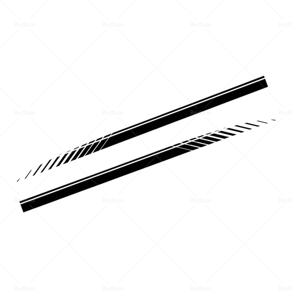 {{ 2x Racing Plaid Side Door Fender Skirt Stripes Decals Stickers Car Accessories }} - Buy Car Parts Online at {{ Kaka Auto Parts }}.