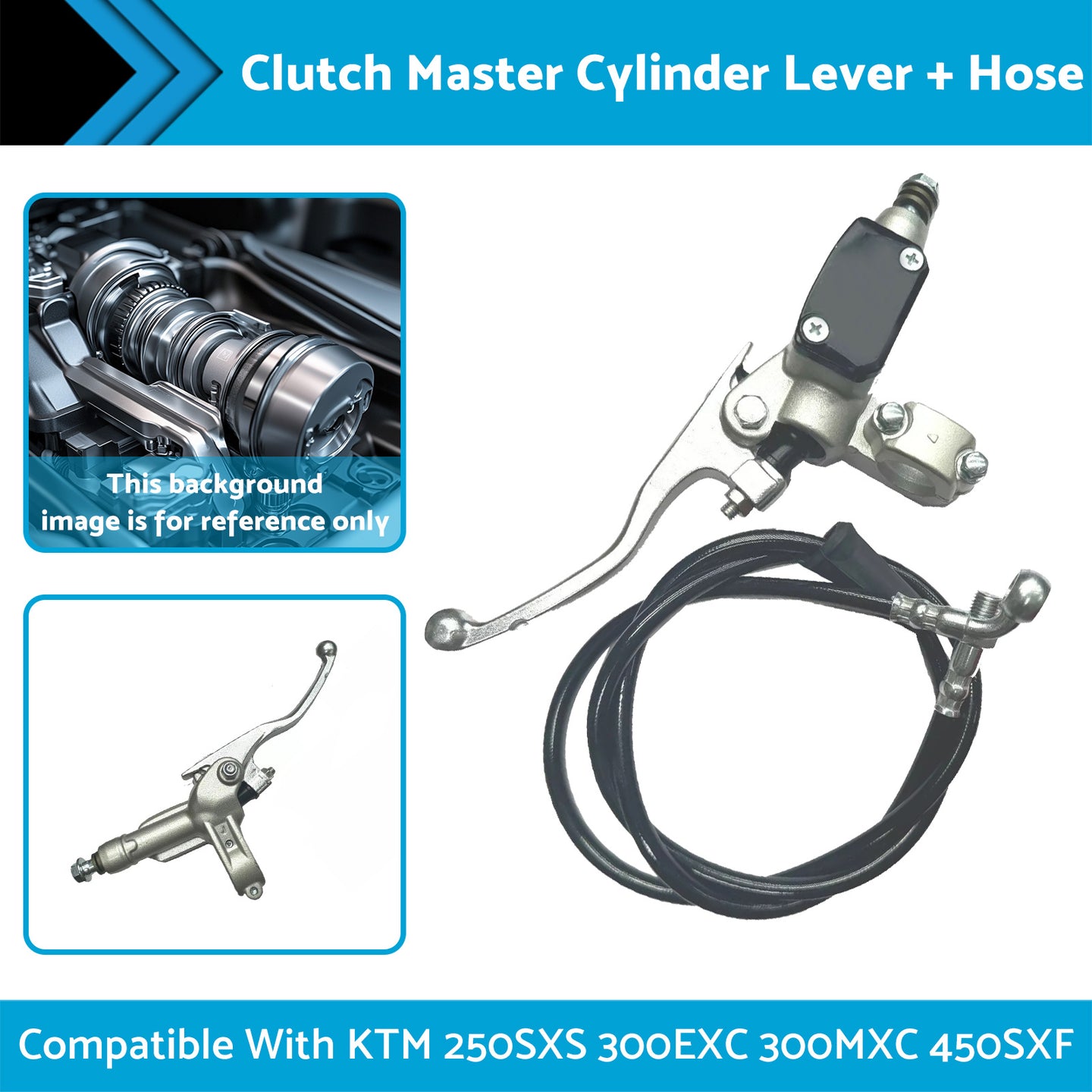 {{ Clutch Master Cylinder Lever + Hose Suitable For KTM 250SXS 300EXC 300MXC 450SXF }} - Buy Car Parts Online at {{ Kaka Auto Parts }}.