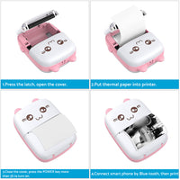 Pocket Thermal Printer Mini Bluetooth Label & Photo Printing Machine Suitable For Mobile Phone