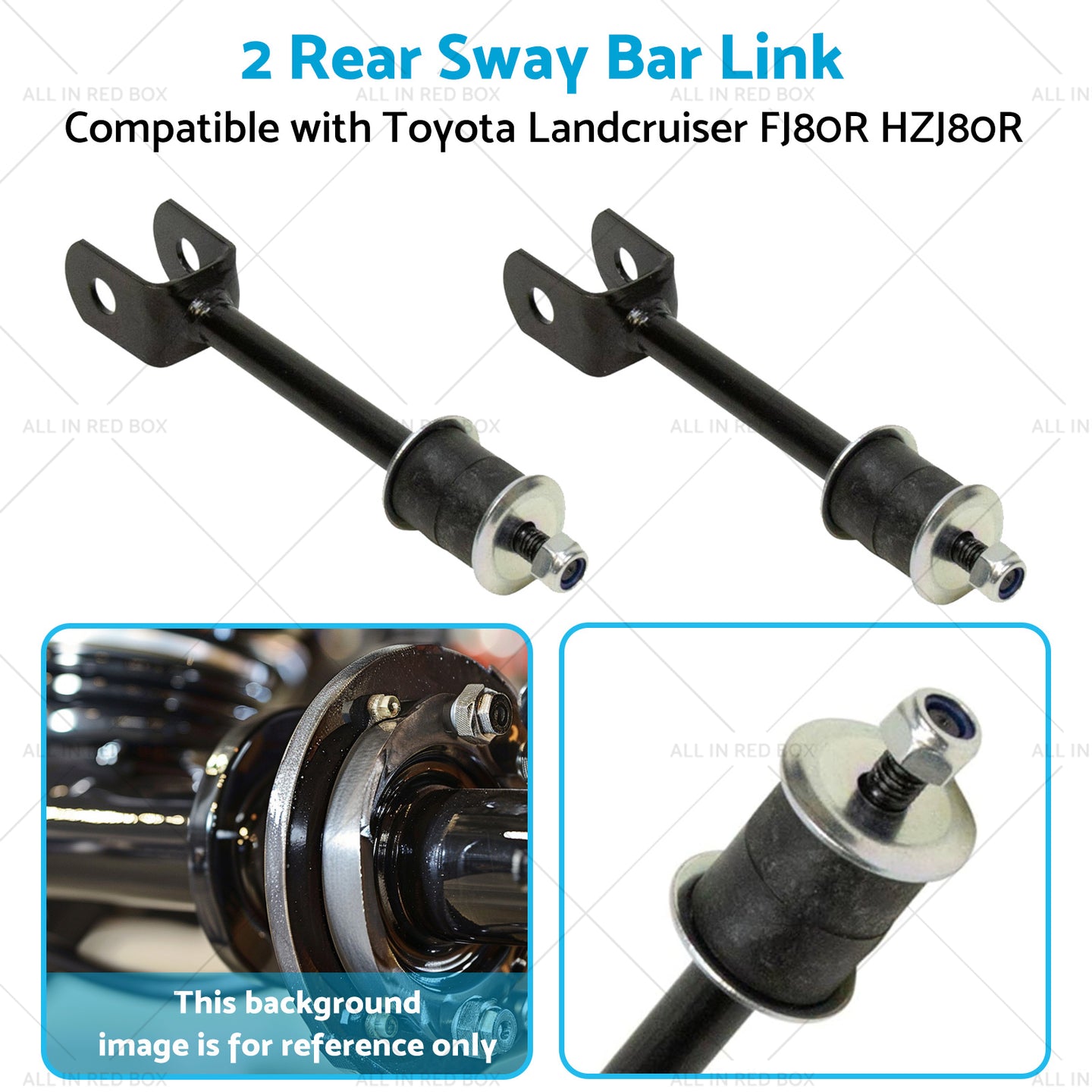 {{ 2 Rear Sway Bar LinkBush Kit Suitable for 92-19 Toyota Landcruiser FJ80R HZJ80R }} - Buy Car Parts Online at {{ Kaka Auto Parts }}.
