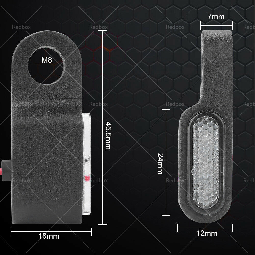 {{ 2X Mini LED Motorcycle Turn Signal Indicator Amber Blinker Light Lamp Black 3LED }} - Buy Car Parts Online at {{ Kaka Auto Parts }}.