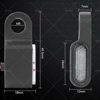 {{ 2X Mini LED Motorcycle Turn Signal Indicator Amber Blinker Light Lamp Black 3LED }} - Buy Car Parts Online at {{ Kaka Auto Parts }}.