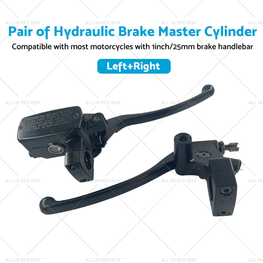 {{ Pair 1inch 25mm Motorcycle Hydraulic Brake Clutch Master Cylinder Lever Left Right }} - Buy Car Parts Online at {{ Kaka Auto Parts }}.