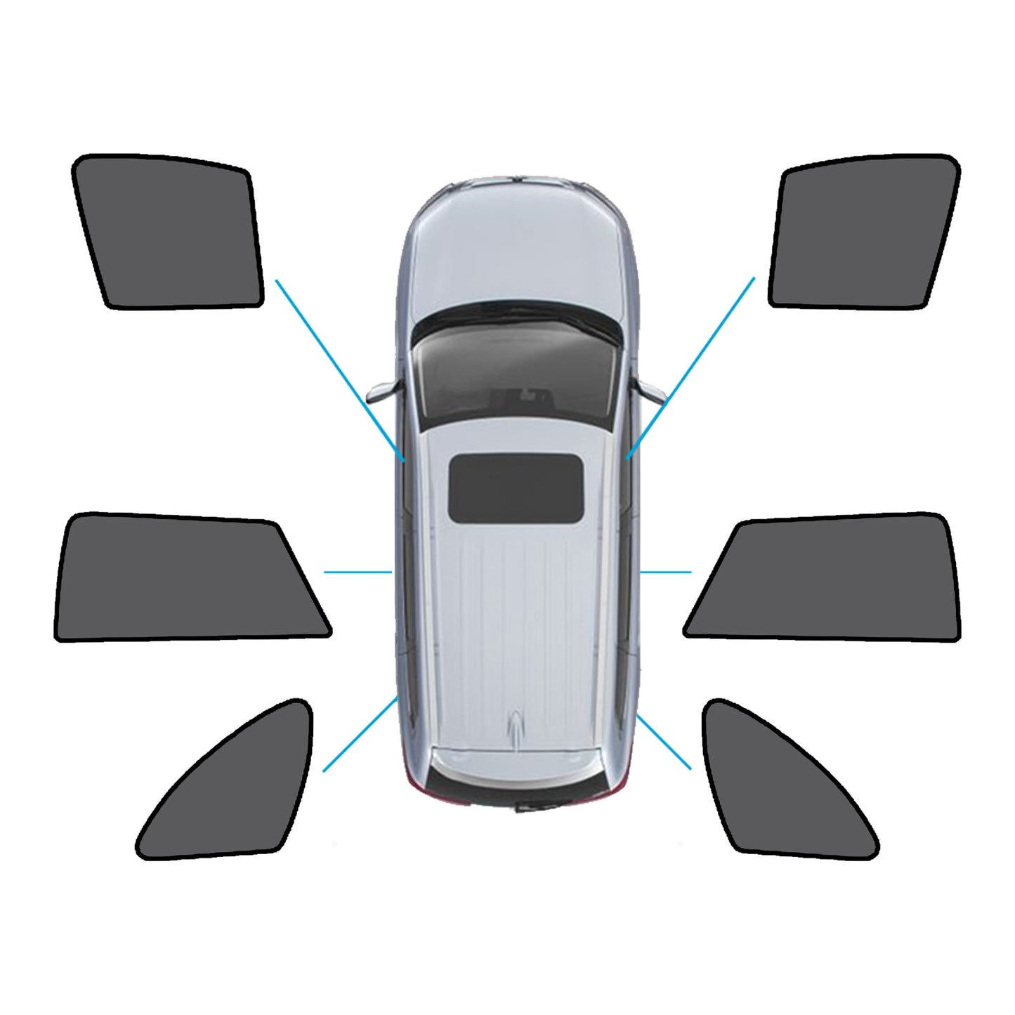 {{ Magnetic Mesh Sun Blind Shade Suitable for Subaru Outback 15-20 On Front / Rear }} - Buy Car Parts Online at {{ Kaka Auto Parts }}.