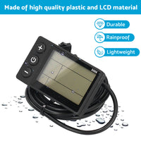 LCD Display Suitable For Electric Bike S866 24V/36V/48V – Waterproof Plug Fit For Ebike & Scooter
