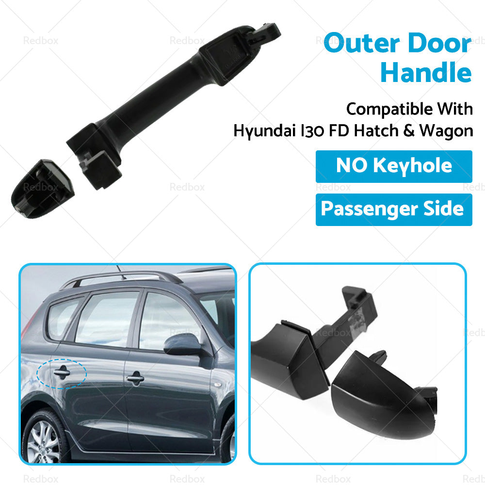 {{ Front LH, Rear LH RH Outer Door Handle NO Keyhole Suitable for Hyundai i30 FD }} - Buy Car Parts Online at {{ Kaka Auto Parts }}.