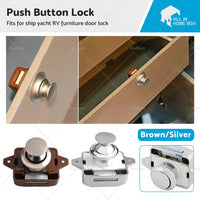 {{ Push Button Latch Knob Catch Lock For RV Drawer Cupboard Door Caravan Cabinet AU }} - Buy Car Parts Online at {{ Kaka Auto Parts }}.
