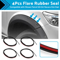 {{ 4Pcs Flare Rubber Seal Fits For Nissan Patrol GQ Y60 GU Y61 Y62 Navara D22 D40 }} - Buy Car Parts Online at {{ Kaka Auto Parts }}.