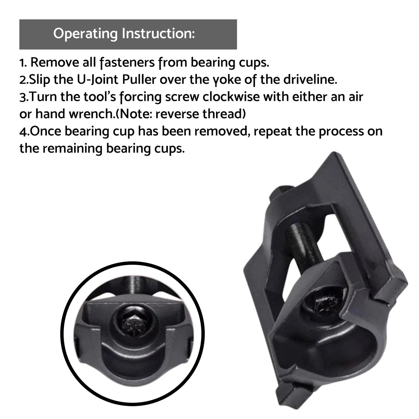 Heavy Duty Universal Joint Puller Suitable For Rockwell Meritor Spicer Class 6 & 8 Trucks