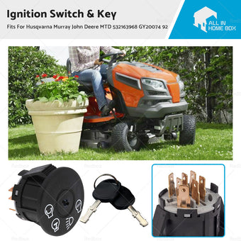 compare product Ignition Switch  and  Key For Husqvarna Murray John Deere MTD 532163968 GY20074 92