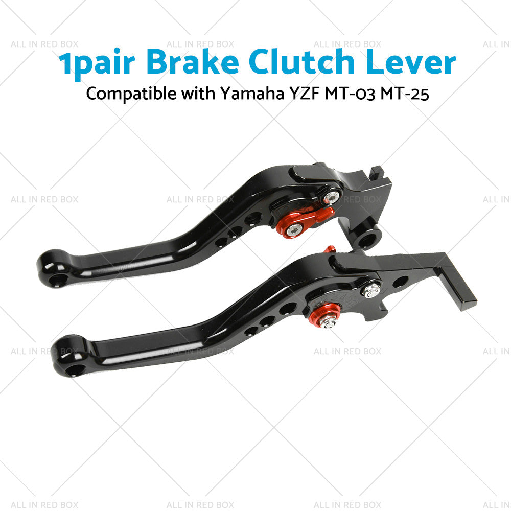 {{ Short Clutch Brake Levers CNC Suitable for Yamaha YZF R3 R25 MT03 MT25 2014-2021 }} - Buy Car Parts Online at {{ Kaka Auto Parts }}.
