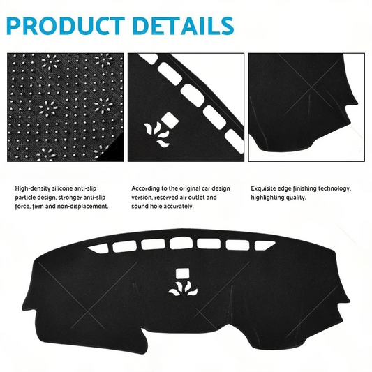 Dash Mat Interior Dashboard Cover Non-Slip Black Suitable For Honda CR-V 2017-2023 SUV