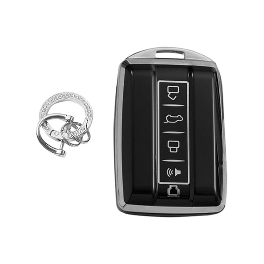 Car Remote Key Fob Case TPU Cover Suitable For Great Wall GWM / WEY / TANK 300 Black
