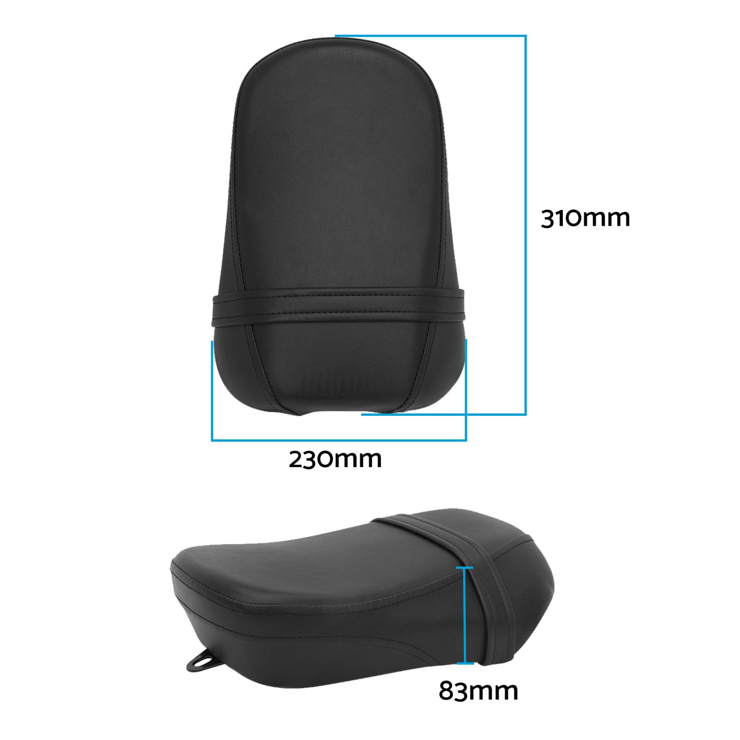 Rear Passenger Pillion Seat Pad Suitable for Kawasaki Vulcan VN650 S650 15-21