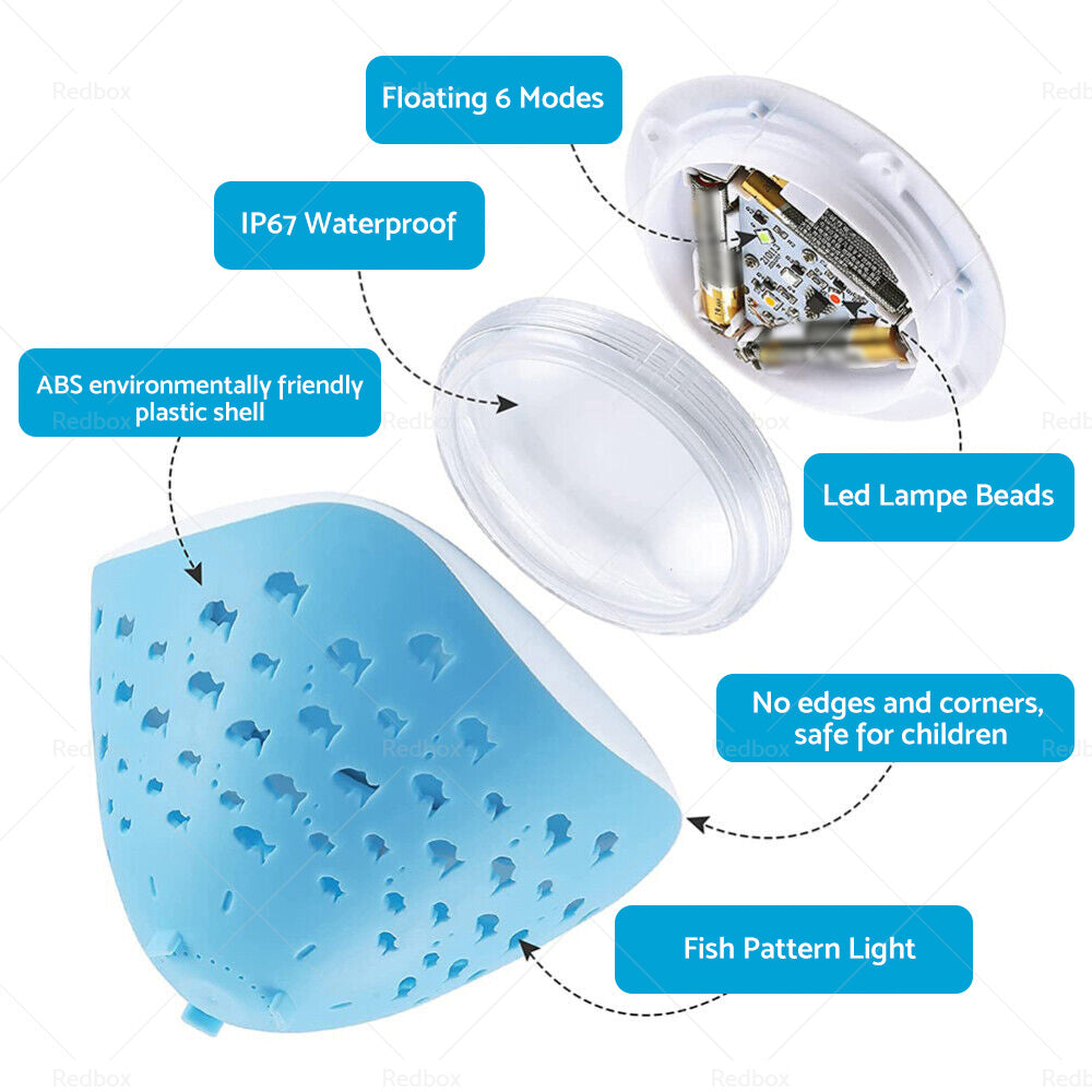 {{ Floating Underwater Lights LED Disco Light Glow Show Swimming Pool Tub Spa Lamp }} - Buy Car Parts Online at {{ Kaka Auto Parts }}.
