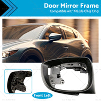 {{ Left Side Door Wing Mirror Frame Suitable For Mazda CX-5 15-16 CX-3 16-19 Black }} - Buy Car Parts Online at {{ Kaka Auto Parts }}.