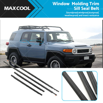 compare product 4x Door Auto Window Trim Moulding Belt Weatherstrip For Toyota 07-14 FJ Cruiser