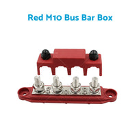 {{ 2PCS M10 4 Post 250A DC 48V Studs Bus Bar Power Distribution Box Terminal Block }} - Buy Car Parts Online at {{ Kaka Auto Parts }}.