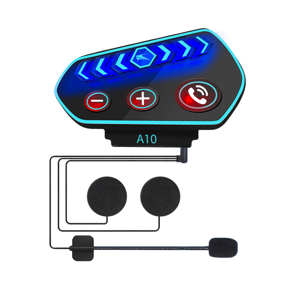 Bluetooth-5. 0 Wireless Motorcycle Helmet Headset Intercom Motorbike Headphone