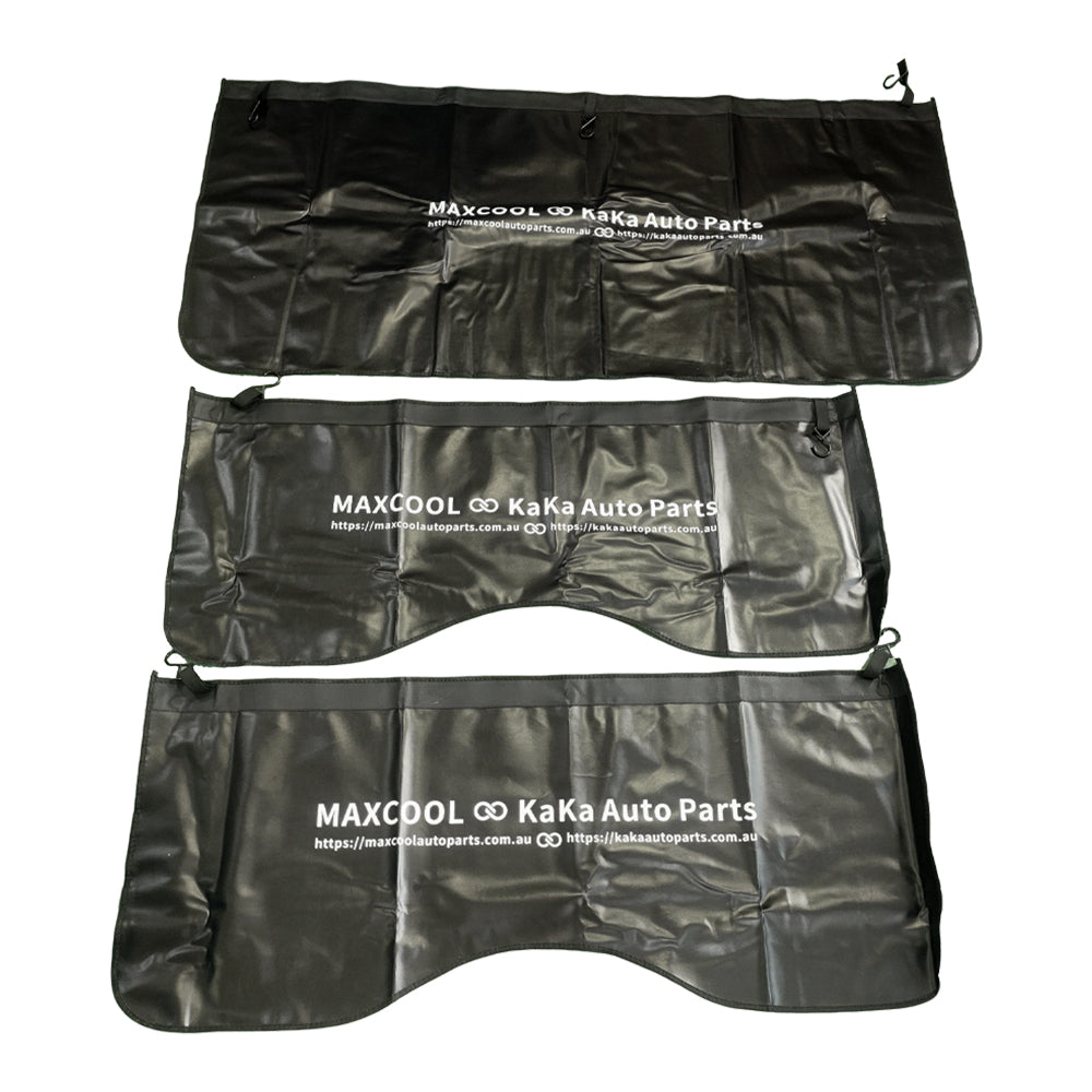 3x PU Leather Magnetic Fender Cover for All Car Models Scratch Protection Mat