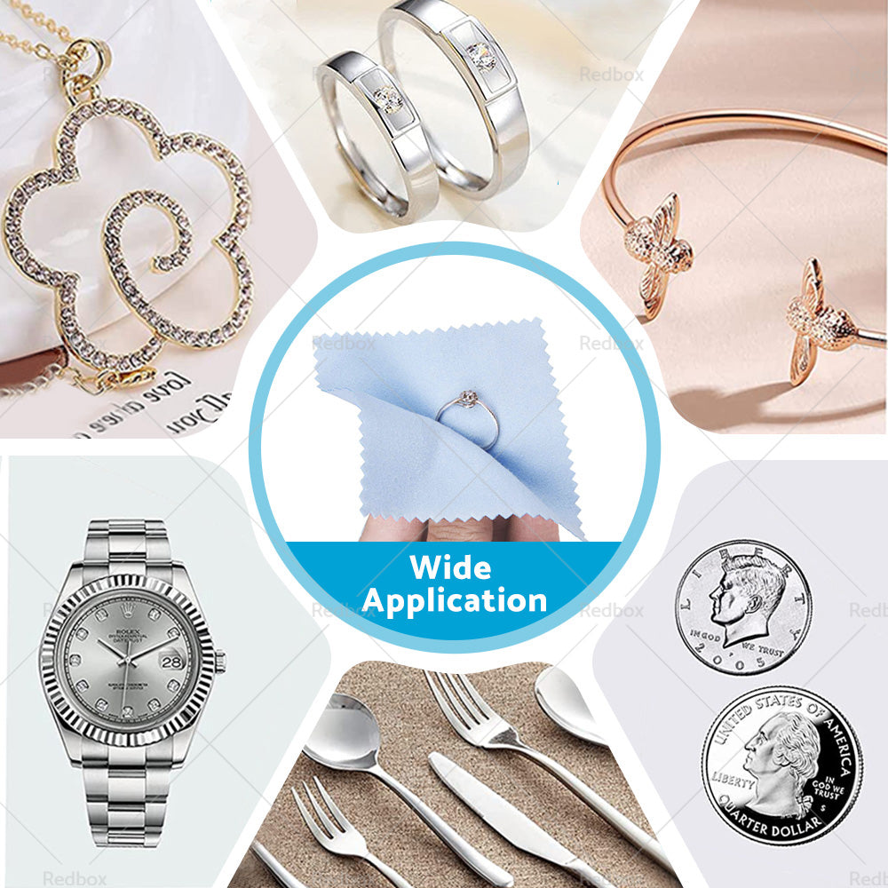 {{ 250PCS Jewelry Cleaning Cloth Wrapped For Silver Gold Brass Coin Ring }} - Buy Car Parts Online at {{ Kaka Auto Parts }}.