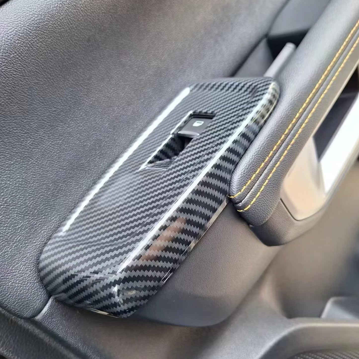 4x Carbon Car Window Control Panel Switch Cover Suitable For Ford Ranger