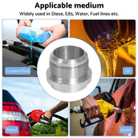 AN20 Male Aluminium Weld-On JIC Bung Fitting JXSS032-AN20