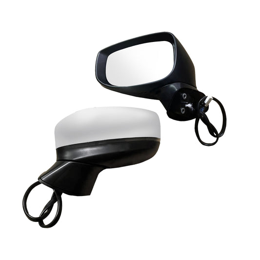 Door Mirror Silver Suitable For Mazda CX-5 2017 Onward With Blind Spot 9 Wires