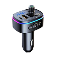 Bluetooth-compatible FM Transmitter Wireless Car Radio Adapter USB Charger Call