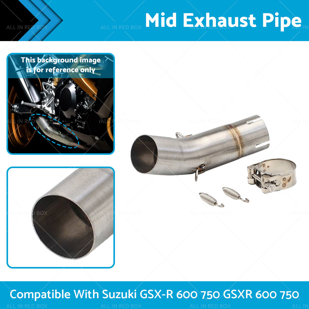 {{ Exhaust Mid Pipe Motorcycle Suitable For Suzuki GSX-R600 GSXR 750 2011-2023 }} - Buy Car Parts Online at {{ Kaka Auto Parts }}.