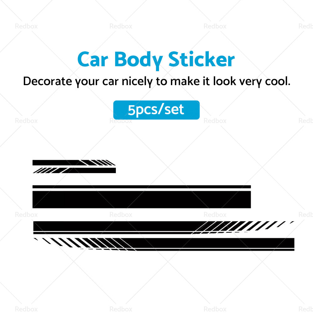 {{ 5x Car Side Body Sticker Vinyl Hood Roof Decals Racing Long Stripe Universal }} - Buy Car Parts Online at {{ Kaka Auto Parts }}.