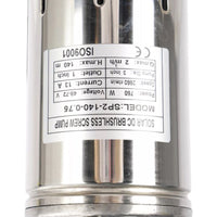 {{ 3in 48V 750W Solar Bore Pump Screw MPPT Submersible Deep Well Pump 140M }} - Buy Car Parts Online at {{ Kaka Auto Parts }}.