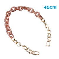 2PCS Resin Purse Chain Handle Acrylic Bag Strap Detachable Purse Clutches Handle