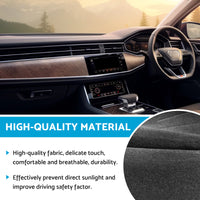 Dashboard Cover Non-Slip Dash Mat Suitable for Audi Q7 4L 2006-2014 Black