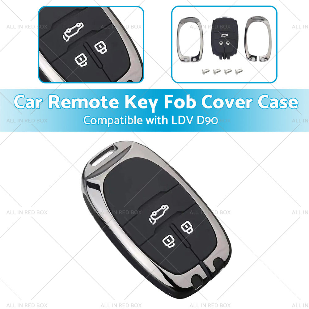 {{ Zinc Alloy Remote Key Fob Case Cover Shell Suitable For LDV D90 3buttons Key Fob }} - Buy Car Parts Online at {{ Kaka Auto Parts }}.