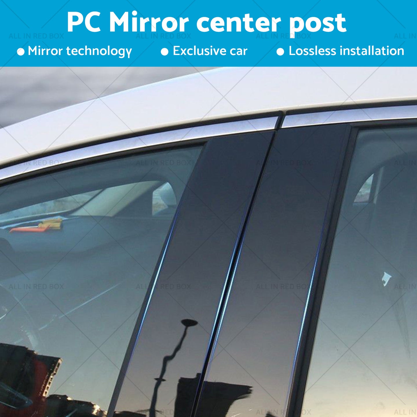 {{ 6x Black Pillar Post Cover Trims Suitable for Infiniti G35 G37 Sedan 02-13 }} - Buy Car Parts Online at {{ Kaka Auto Parts }}.