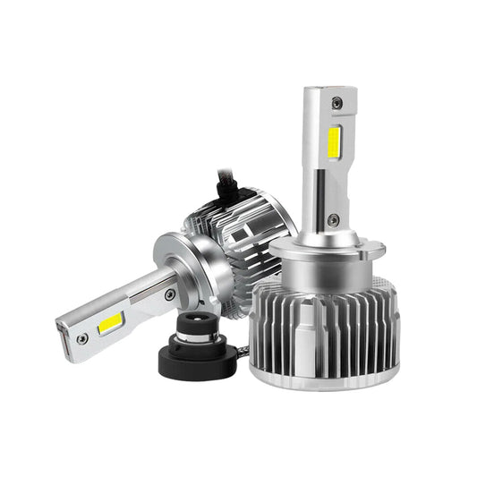 Pair of D2S LED Headlight Bulbs HID Conversion Kit 6000K White Plug  and  Play 90W