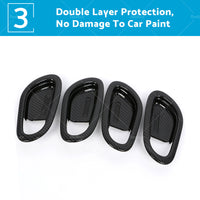 {{ Carbon Black Interior Door Bowl Cover Trim Fit For Nissan Navara NP300 2015-2021 }} - Buy Car Parts Online at {{ Kaka Auto Parts }}.