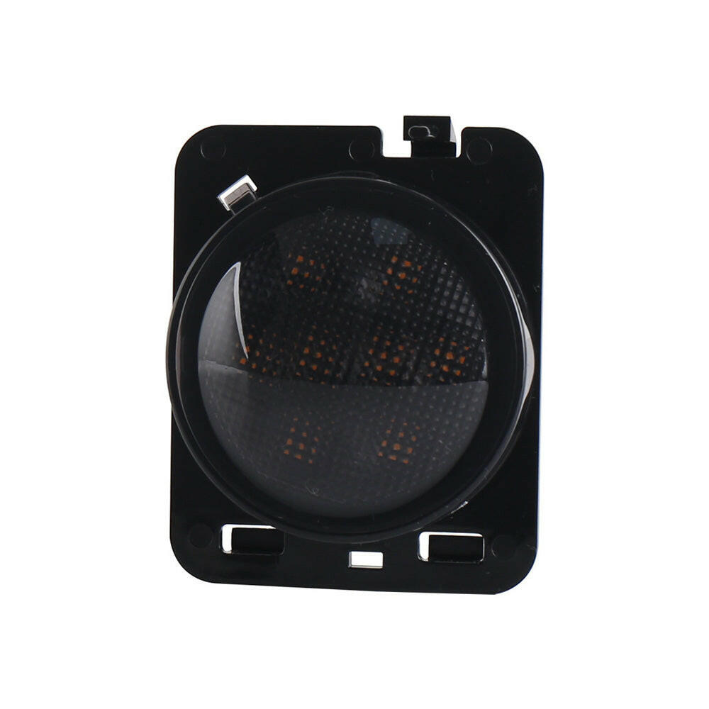 2x Front LED Side Marker Light Smoke Suitable For Jeep Wrangler JK 2007-2018